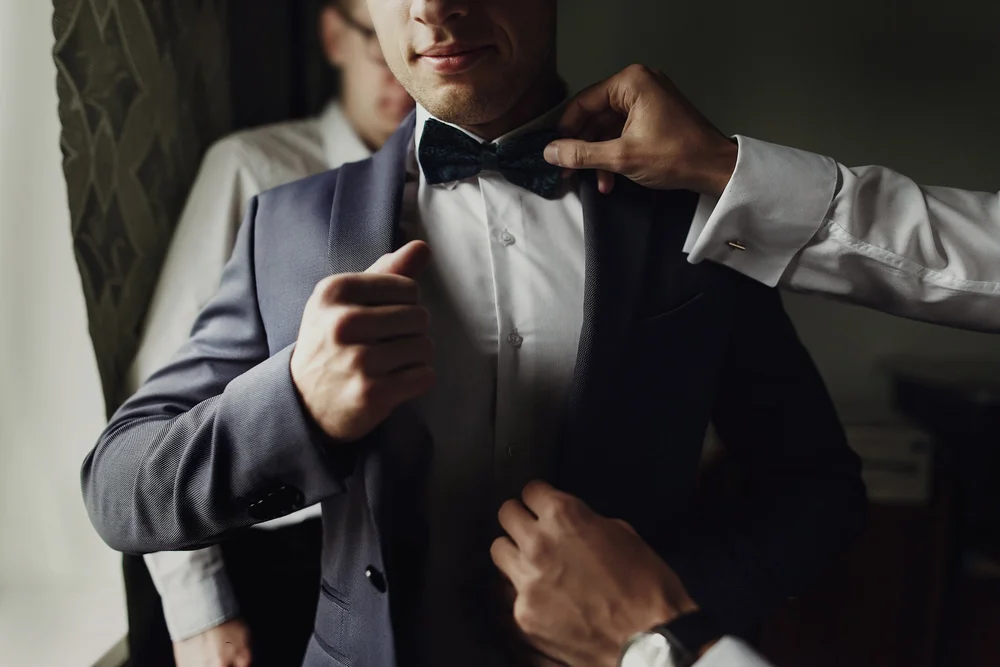 Cinematic wedding preparation moment