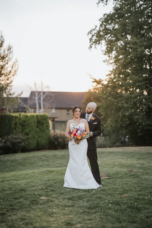 Cinematic wedding film inspired moment